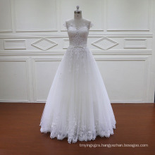 Floor Length French Lace A-Line Bridal Gowns